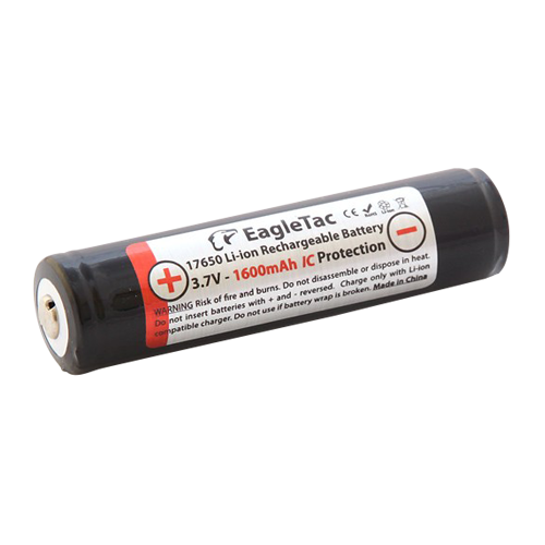 Eagletac Li-Ion batteri 17650 3,7 volt 1600 mAh